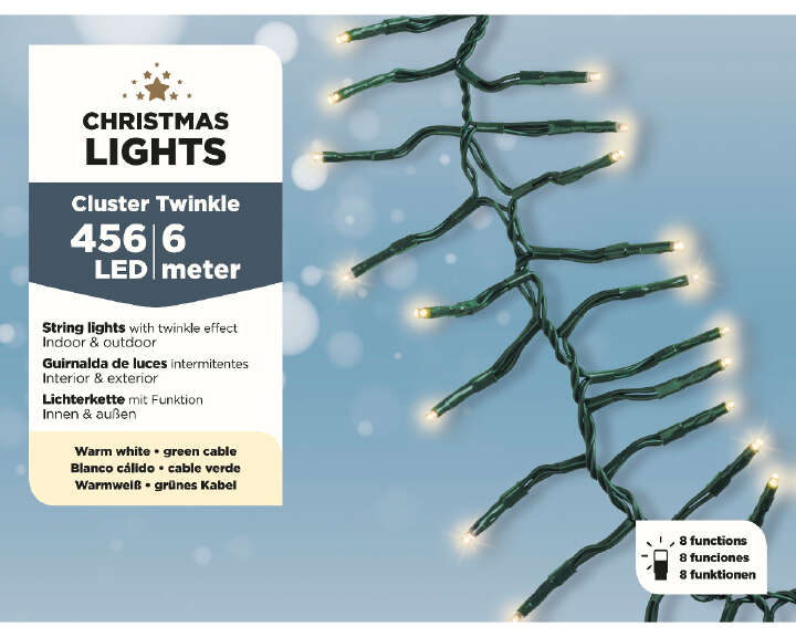 LED Lichterkette mit Clusterbeleuchtung